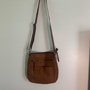 Brown Leather Crossbody Bag